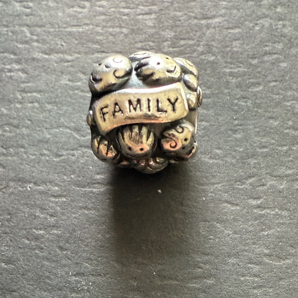 Pandora Silver Family & Love Charm Bracelet